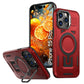 LuxuryKase Rugged Shockproof Magnetic Case with Kickstand | Dual Layer TPU+PC Protection | Mag-Safe Compatible | Camera Guard | Extreme Drop Resistance For iPhone Series