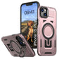 LuxuryKase Rugged Shockproof Magnetic Case with Kickstand | Dual Layer TPU+PC Protection | Mag-Safe Compatible | Camera Guard | Extreme Drop Resistance For iPhone Series