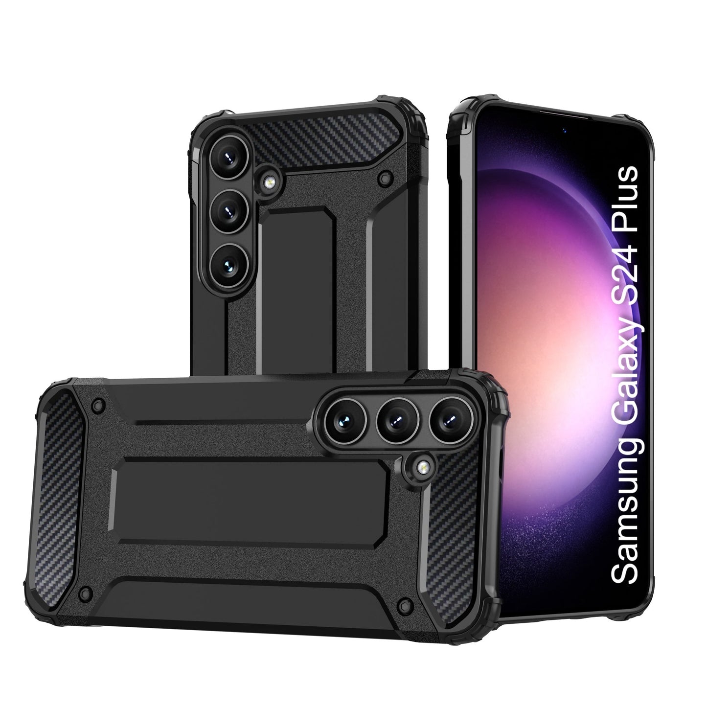 LuxuryKase Rugged TPU+PC Armor Case | Impact-Resistant Design | Anti-Drop Protection | Raised Edges & Precise Cutouts | Heavy Duty Protective Cover