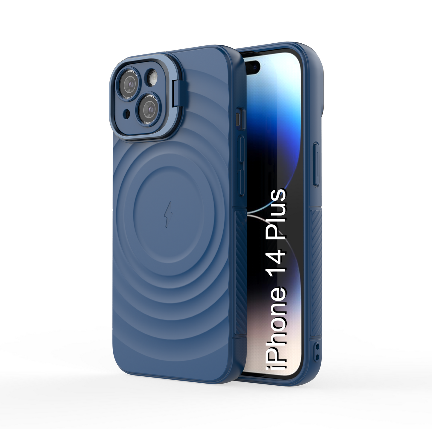 LuxuryKase Shockproof Case with Ripple Pattern | Inner Velvet Fabric Lining | Protective Cover & Wireless Charging Case for iPhone & Samsung Series