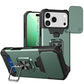 LuxuryKase Shockproof Armor Case | Slide Camera Cover | Hidden Card Slot | Rotating Ring Kickstand | Magnetic Car Mount Support | Military Grade Protection For iPhone & Samsung