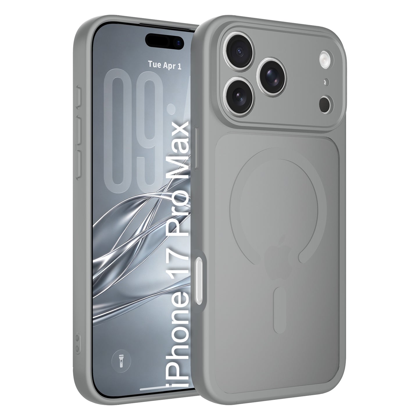 LuxuryKase Hybrid Shockproof Translucent Case | Matte Frosted Hard Back with Soft Edges | Full Camera Protection Bumper | Compatible with MagSafe | TPU & PC For iPhone & Samsung Series