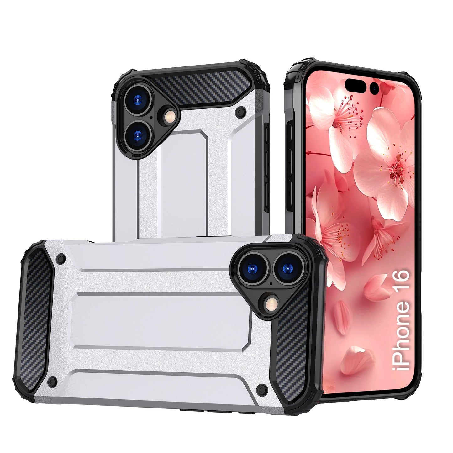 LuxuryKase Rugged TPU+PC Armor Case | Impact-Resistant Design | Anti-Drop Protection | Raised Edges & Precise Cutouts | Heavy Duty Protective Cover