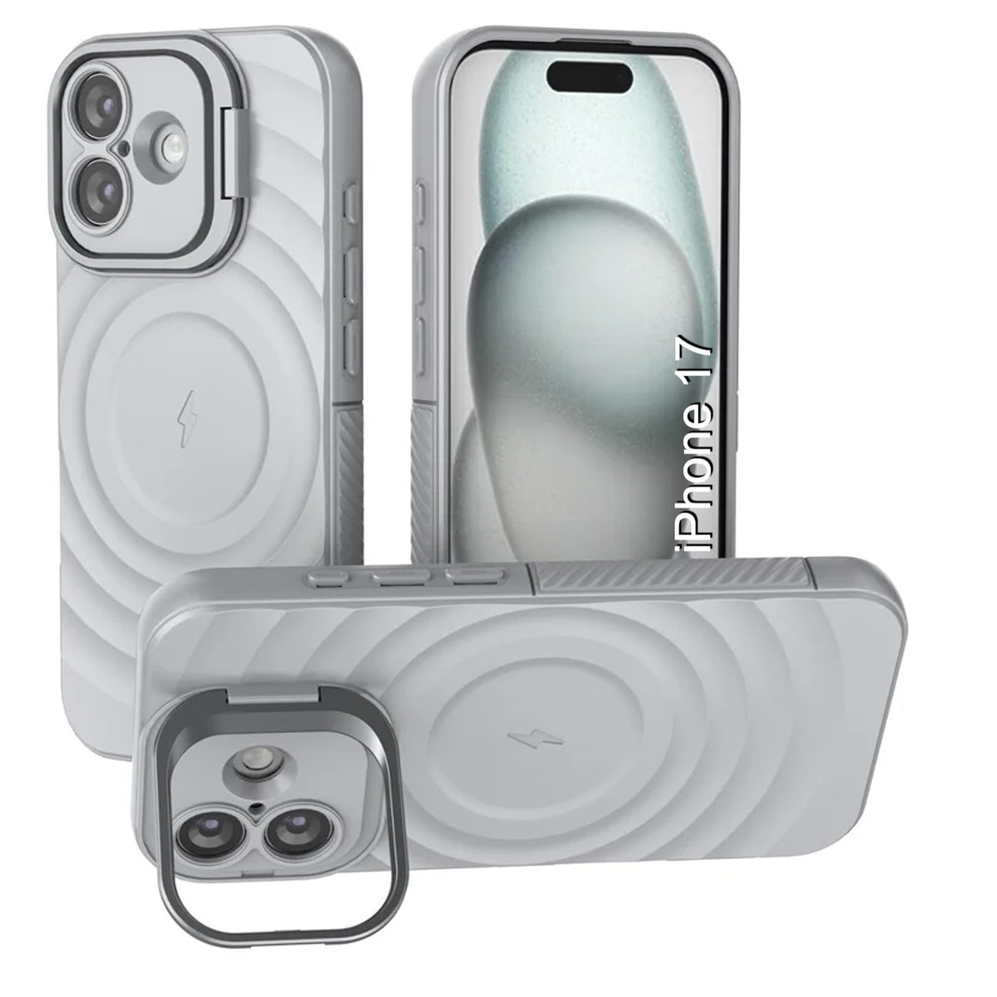 LuxuryKase Shockproof Case with Ripple Pattern | Inner Velvet Fabric Lining | Protective Cover & Wireless Charging Case for iPhone & Samsung Series