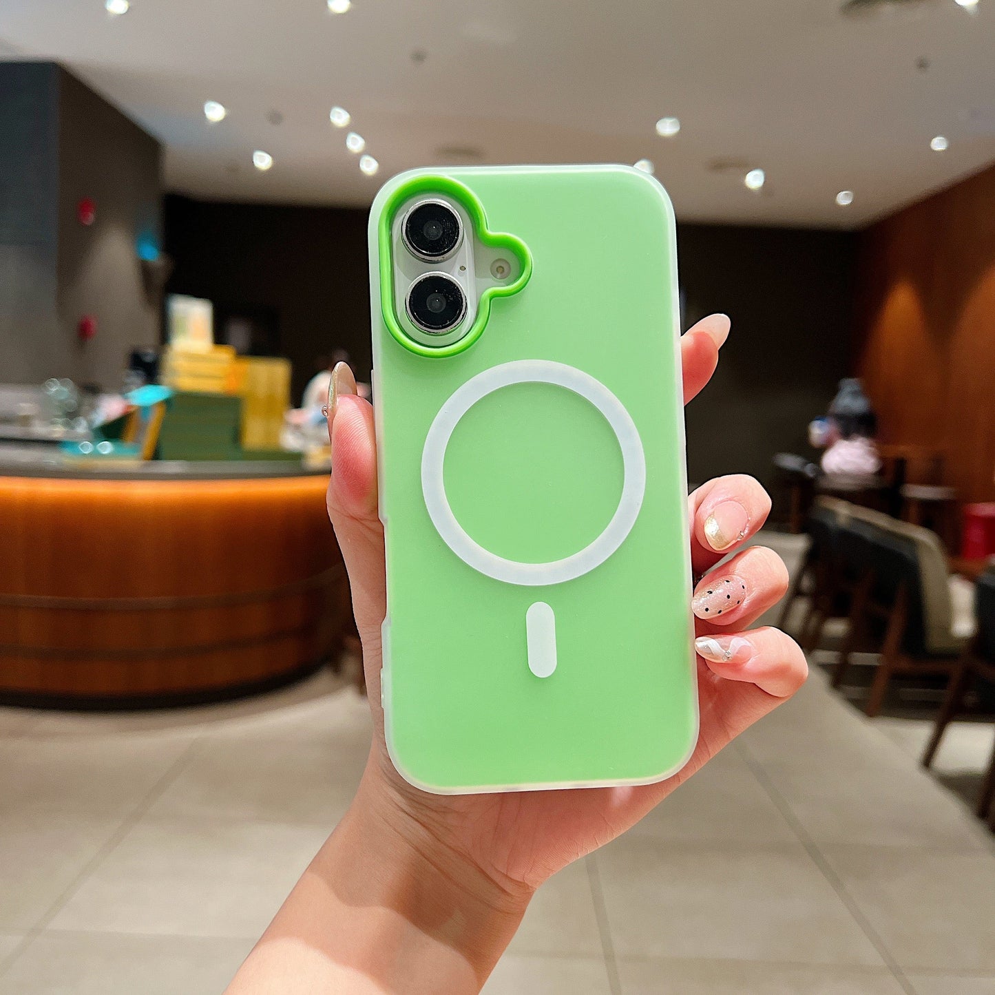 LuxuryKase Magnetic Silicone Candy Case | Mag-Safe Compatible | Slim Protective Case | Lightweight & Flexible | Wireless Charging | Soft Matte Finish For iPhone