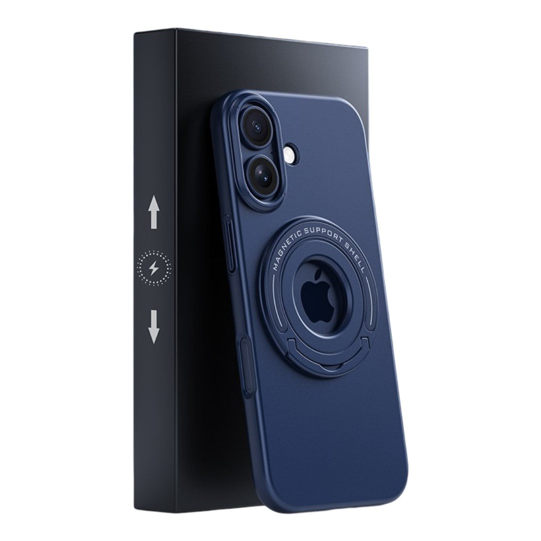 LuxuryKase Premium Magnetic Support Shell Case with Built-in Kickstand for iPhone