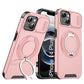 LuxuryKase Shockproof Magnetic Case with Slide Camera Cover | 360° Rotating Ring Kickstand | Mag-Safe Compatible | Rugged Armor Protection For iPhone Series