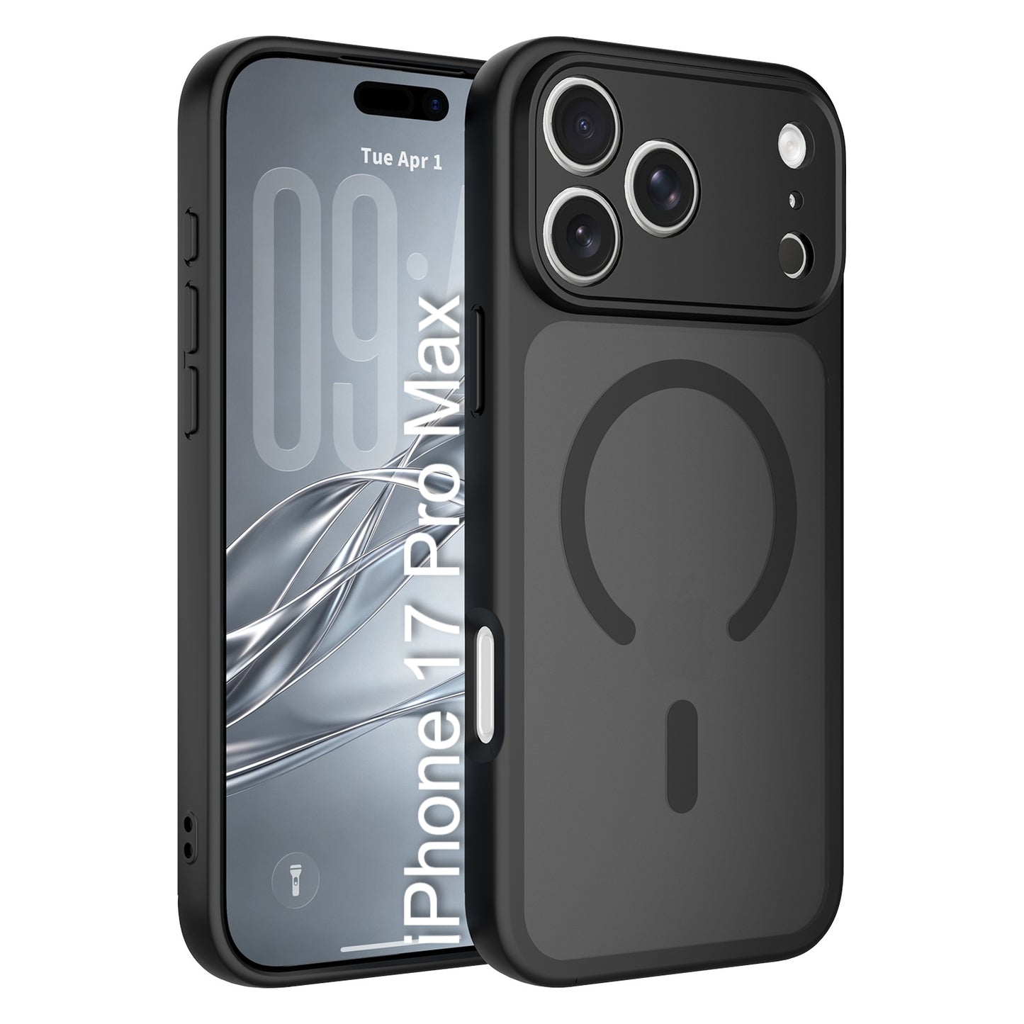 LuxuryKase Hybrid Shockproof Translucent Case | Matte Frosted Hard Back with Soft Edges | Full Camera Protection Bumper | Compatible with MagSafe | TPU & PC For iPhone & Samsung Series