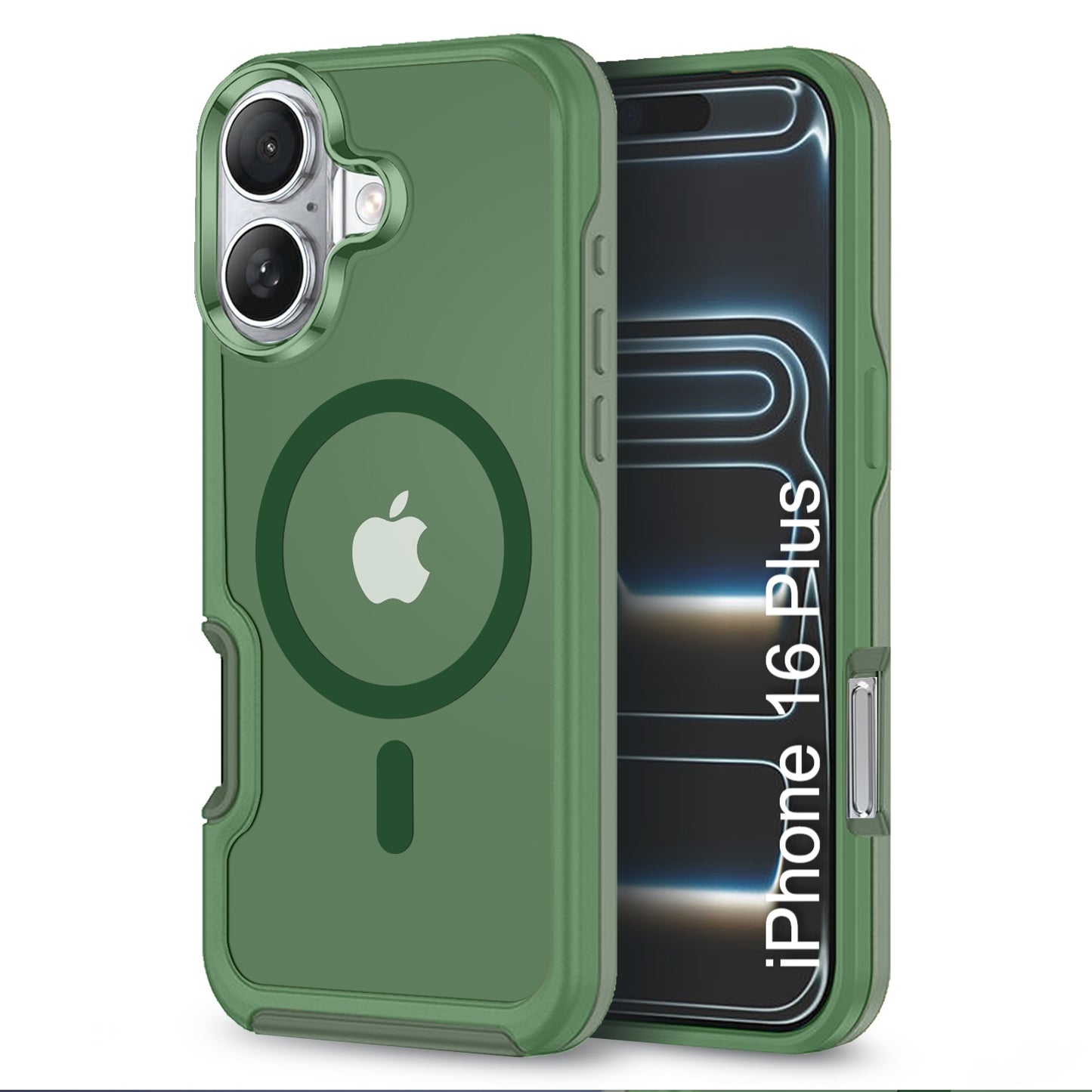 LuxuryKase Shockproof Transparent Matte Back Cover | Mag-Safe Compatible | Camera Protection | Soft TPU Edge | Anti-Yellowing For iPhone 16 & 17 Series