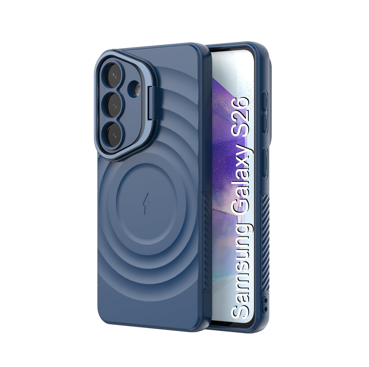 LuxuryKase Shockproof Case with Ripple Pattern | Inner Velvet Fabric Lining | Protective Cover & Wireless Charging Case for iPhone & Samsung Series