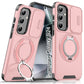 LuxuryKase Shockproof Magnetic Case with Slide Camera Cover | 360° Rotating Ring Kickstand | Mag-Safe Compatible | Rugged Armor Protection For Samsung Series