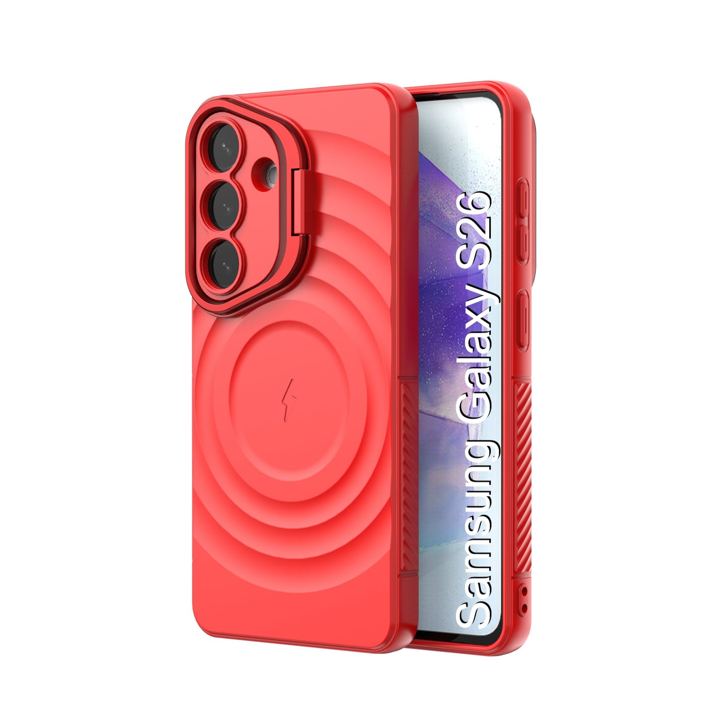 LuxuryKase Shockproof Case with Ripple Pattern | Inner Velvet Fabric Lining | Protective Cover & Wireless Charging Case for iPhone & Samsung Series