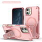 US LITE Back Cover with Portable Kickstand | Mag-Safe Compatible Magnetic Case | Shockproof Military Grade Protection | Rugged Armor Design Phone Cover For iPhone & Samsung Series