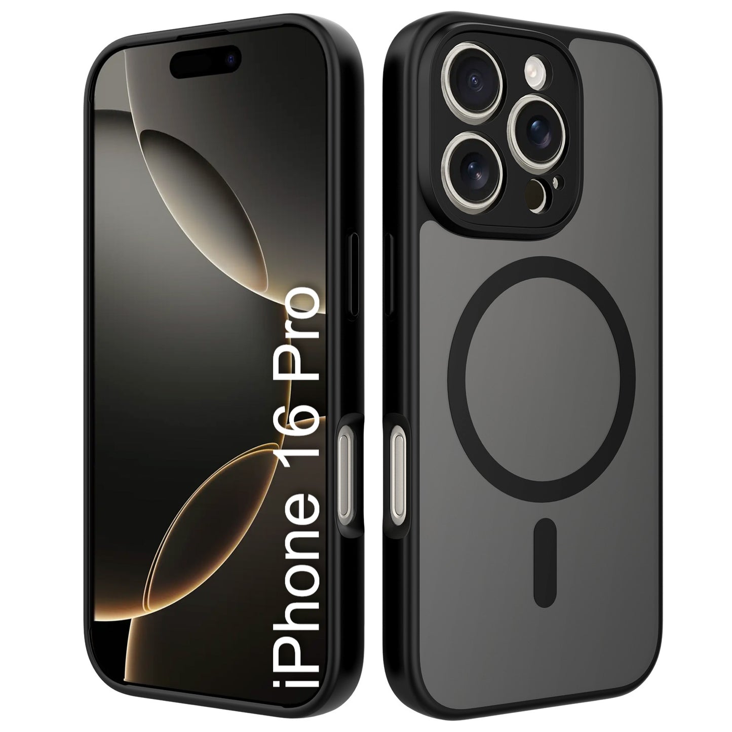 LuxuryKase Hybrid Shockproof Translucent Case | Matte Frosted Hard Back with Soft Edges | Full Camera Protection Bumper | Compatible with MagSafe | TPU & PC For iPhone & Samsung Series