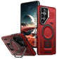 LuxuryKase Rugged Shockproof Magnetic Case with Kickstand | Dual Layer TPU+PC Protection | Mag-Safe Compatible | Camera Guard | Extreme Drop Resistance For Samsung Series