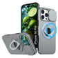 LuxuryKase Mag-Safe Shockproof Rugged Back Case with Finger Ring Kickstand & Sliding Camera Cover | Military Drop Protection | Wireless Charging Support For iPhone Series