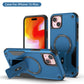 US LITE Back Cover with Portable Kickstand | Mag-Safe Compatible Magnetic Case | Shockproof Military Grade Protection | Rugged Armor Design Phone Cover For iPhone & Samsung Series