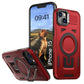 LuxuryKase Rugged Shockproof Magnetic Case with Kickstand | Dual Layer TPU+PC Protection | Mag-Safe Compatible | Camera Guard | Extreme Drop Resistance For iPhone Series
