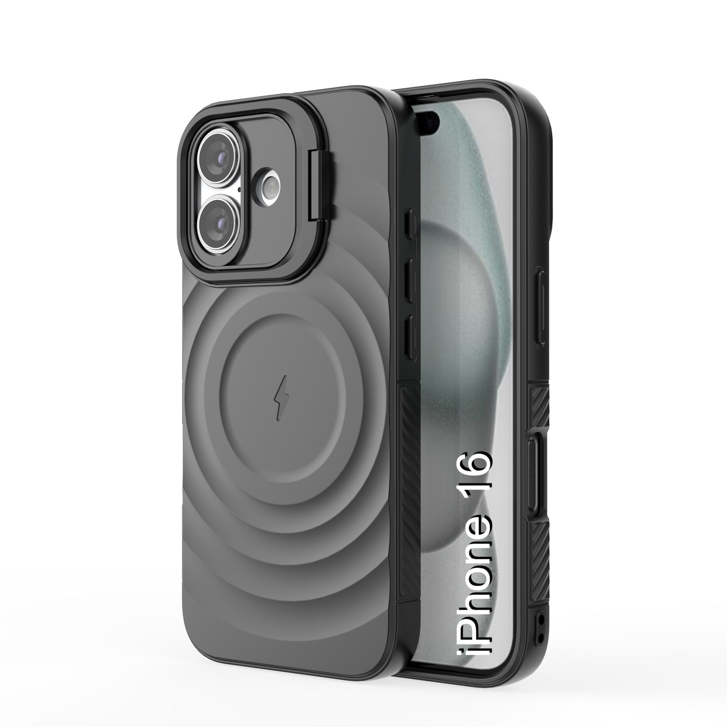 LuxuryKase Shockproof Case with Ripple Pattern | Inner Velvet Fabric Lining | Protective Cover & Wireless Charging Case for iPhone & Samsung Series