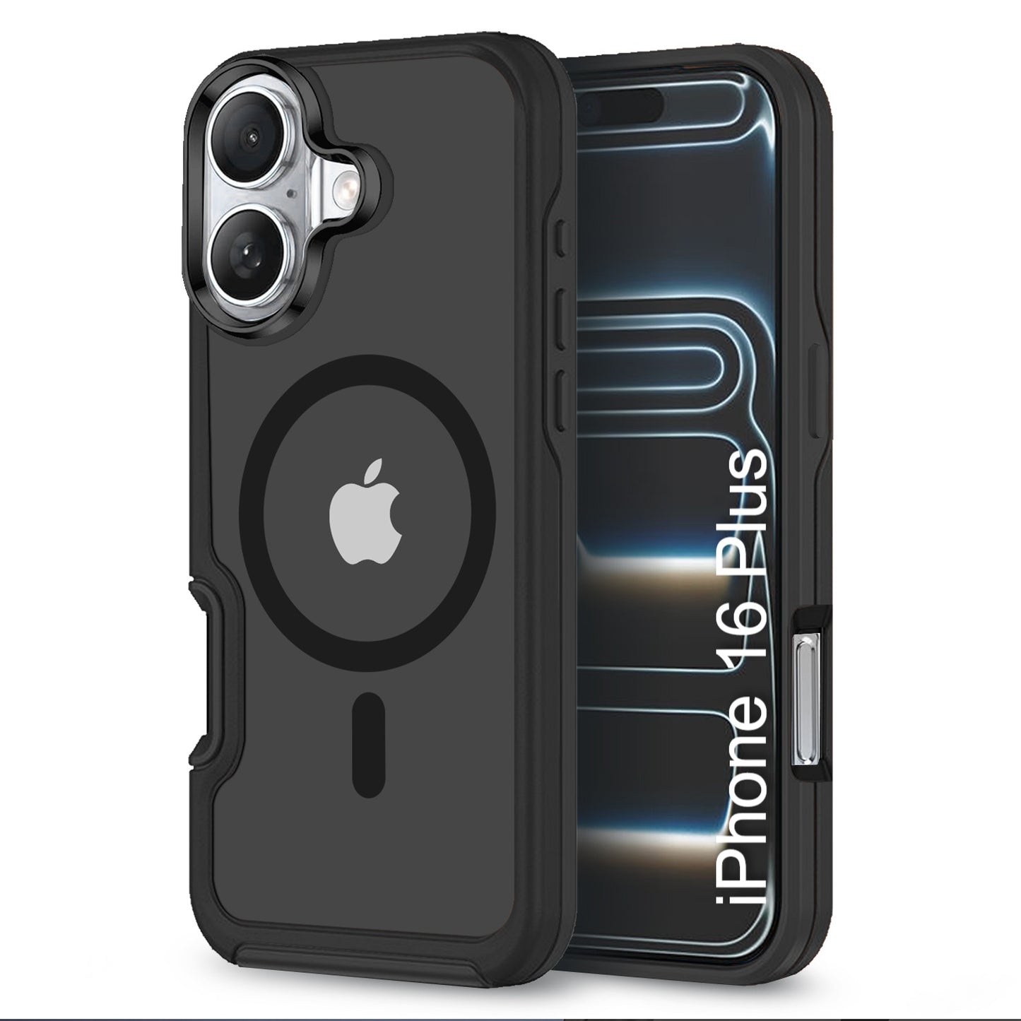 LuxuryKase Shockproof Transparent Matte Back Cover | Mag-Safe Compatible | Camera Protection | Soft TPU Edge | Anti-Yellowing For iPhone 16 & 17 Series