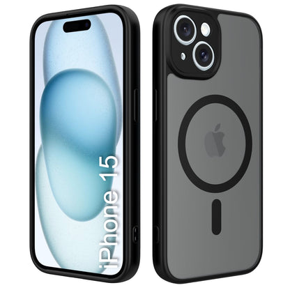 LuxuryKase Hybrid Shockproof Translucent Case | Matte Frosted Hard Back with Soft Edges | Full Camera Protection Bumper | Compatible with MagSafe | TPU & PC For iPhone & Samsung Series