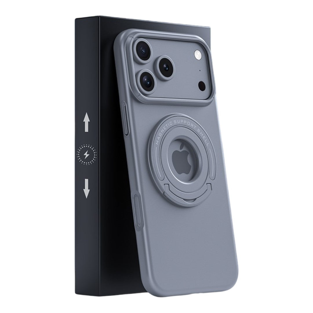 LuxuryKase Premium Magnetic Support Shell Case with Built-in Kickstand for iPhone