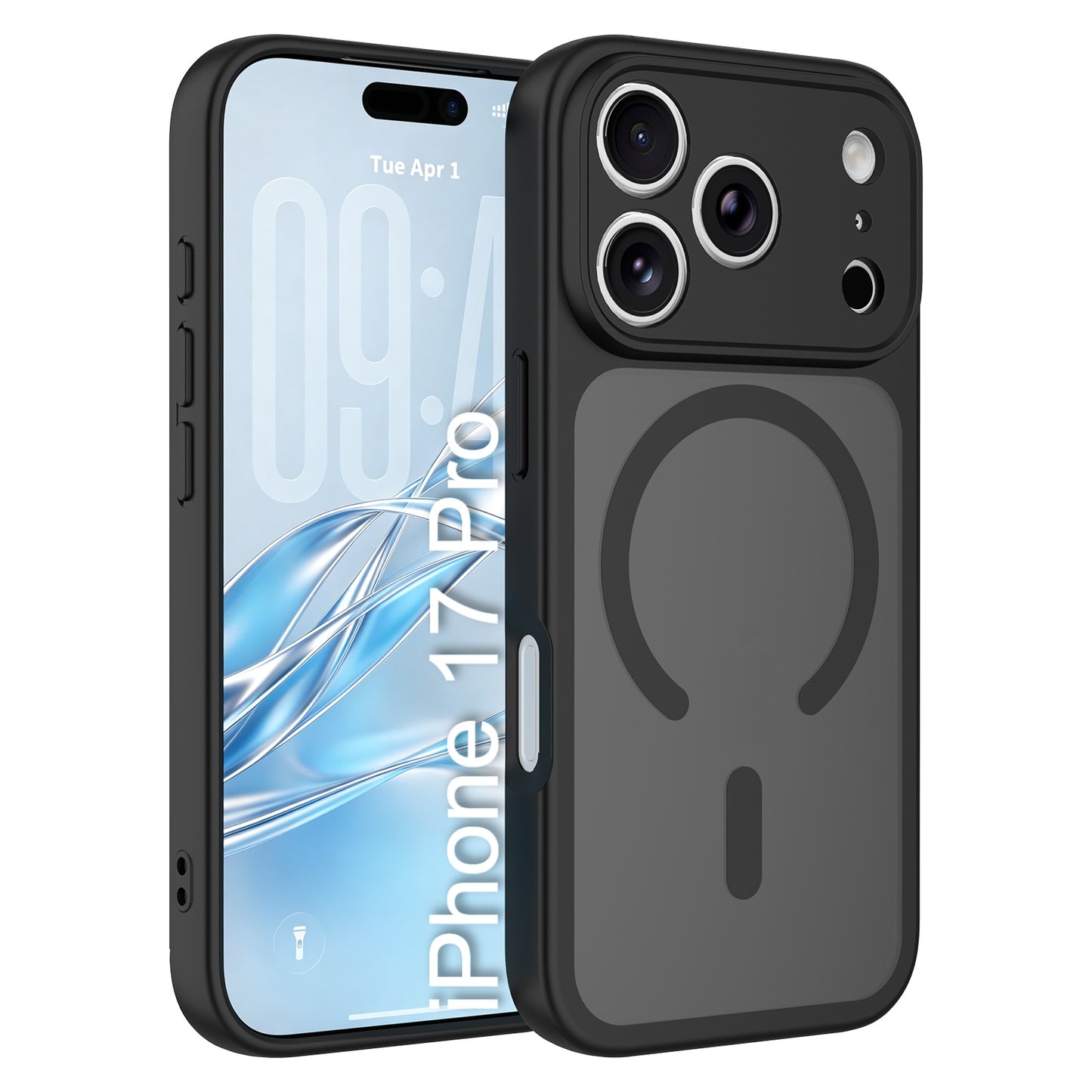 LuxuryKase Hybrid Shockproof Translucent Case | Matte Frosted Hard Back with Soft Edges | Full Camera Protection Bumper | Compatible with MagSafe | TPU & PC For iPhone & Samsung Series