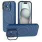 LuxuryKase Shockproof Case with Ripple Pattern | Inner Velvet Fabric Lining | Protective Cover & Wireless Charging Case for iPhone & Samsung Series