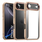 LuxuryKase Shockproof Transparent Back Cover Case | Anti-Scratch Hard PC Back | Soft TPU Bumper | Camera Protection | Slim Fit Design Case For iPhone