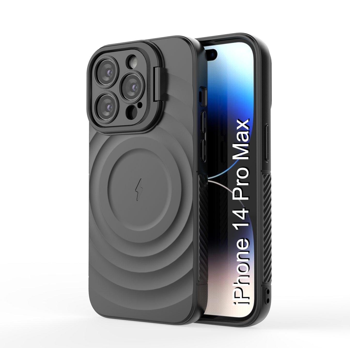 LuxuryKase Shockproof Case with Ripple Pattern | Inner Velvet Fabric Lining | Protective Cover & Wireless Charging Case for iPhone & Samsung Series