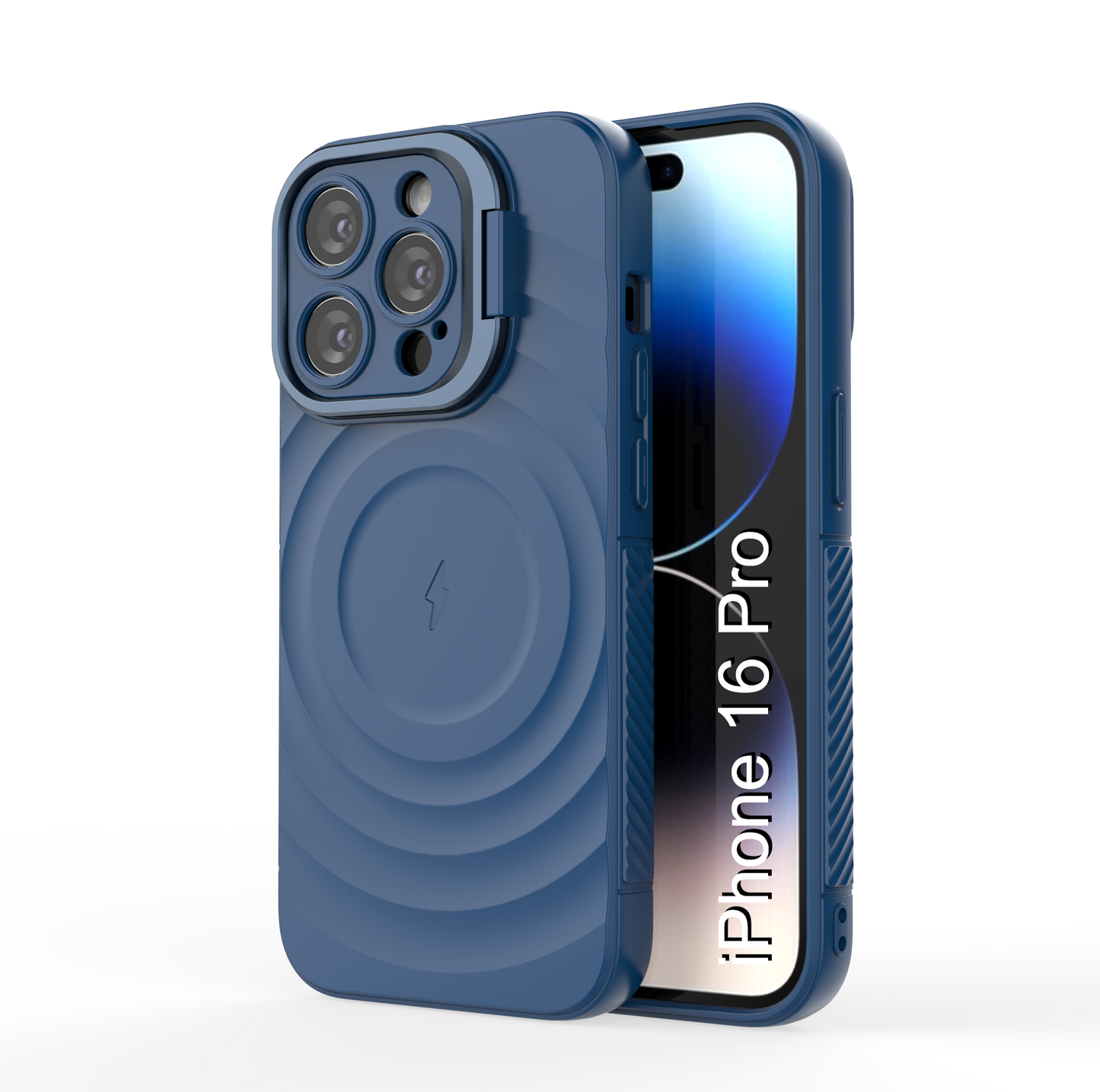 LuxuryKase Shockproof Case with Ripple Pattern | Inner Velvet Fabric Lining | Protective Cover & Wireless Charging Case for iPhone & Samsung Series