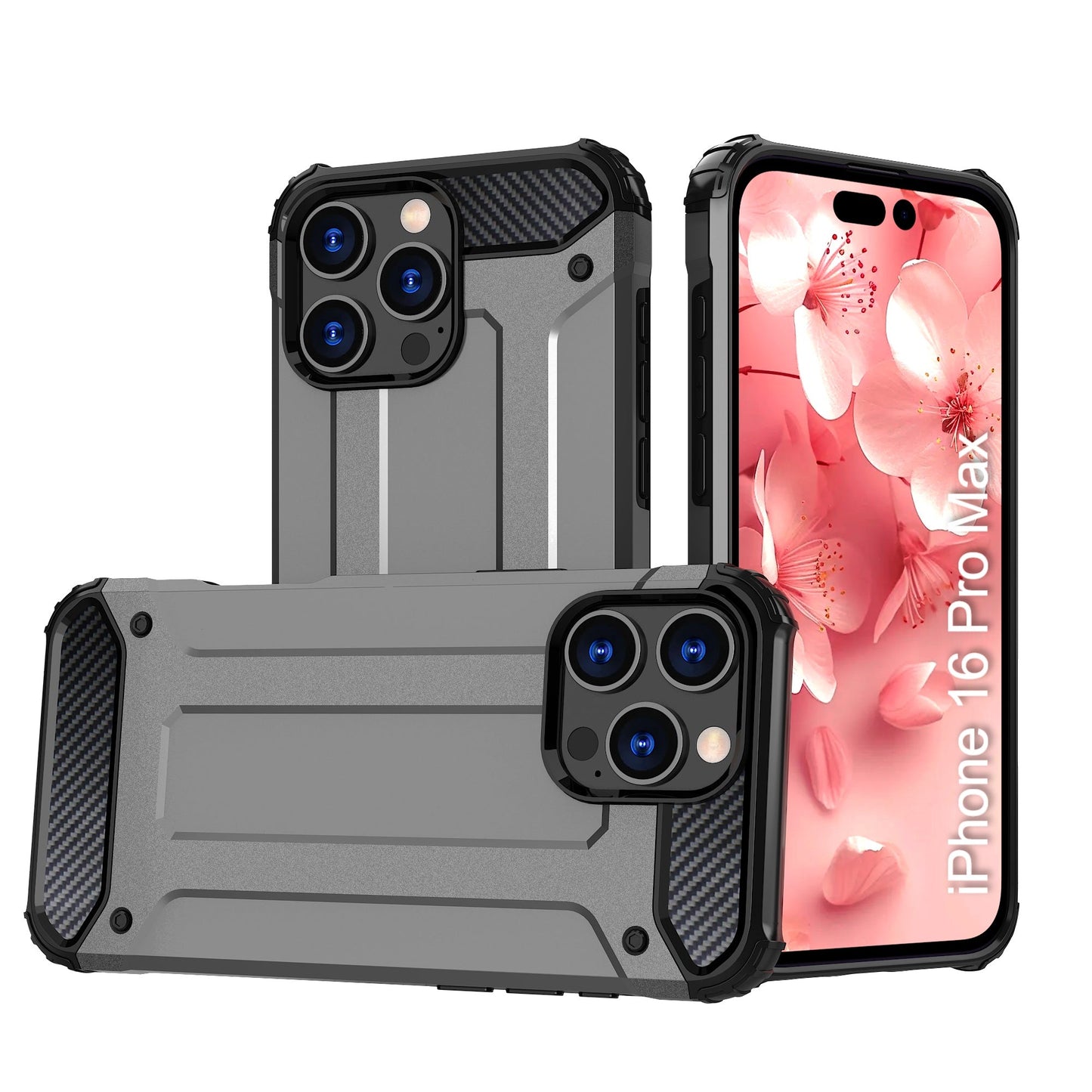 LuxuryKase Rugged TPU+PC Armor Case | Impact-Resistant Design | Anti-Drop Protection | Raised Edges & Precise Cutouts | Heavy Duty Protective Cover