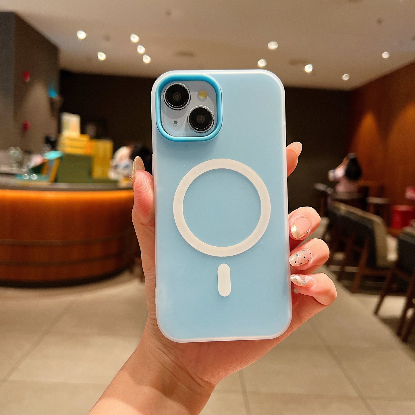 LuxuryKase Magnetic Silicone Candy Case | Mag-Safe Compatible | Slim Protective Case | Lightweight & Flexible | Wireless Charging | Soft Matte Finish For iPhone