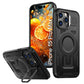LuxuryKase Rugged Shockproof Magnetic Case with Kickstand | Dual Layer TPU+PC Protection | Mag-Safe Compatible | Camera Guard | Extreme Drop Resistance For iPhone Series