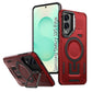 LuxuryKase Rugged Shockproof Magnetic Case with Kickstand | Dual Layer TPU+PC Protection | Mag-Safe Compatible | Camera Guard | Extreme Drop Resistance For Samsung Series