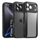 LuxuryKase Shockproof Transparent Back Cover Case | Anti-Scratch Hard PC Back | Soft TPU Bumper | Camera Protection | Slim Fit Design Case For iPhone