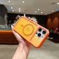 LuxuryKase Hybrid Clear Translucent Case | Matte Dotted Hard PC Back | TPU Textured Grip Frame | Metallic Buttons | Raised Camera Protection | MagSafe Compatible For iPhone