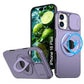 LuxuryKase Mag-Safe Shockproof Rugged Back Case with Finger Ring Kickstand & Sliding Camera Cover | Military Drop Protection | Wireless Charging Support For iPhone Series