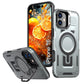 LuxuryKase Rugged Shockproof Magnetic Case with Kickstand | Dual Layer TPU+PC Protection | Mag-Safe Compatible | Camera Guard | Extreme Drop Resistance For iPhone Series