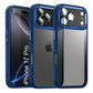 LuxuryKase Shockproof Transparent Back Cover Case | Anti-Scratch Hard PC Back | Soft TPU Bumper | Camera Protection | Slim Fit Design Case For iPhone
