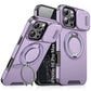 LuxuryKase Shockproof Magnetic Case with Slide Camera Cover | 360° Rotating Ring Kickstand | Mag-Safe Compatible | Rugged Armor Protection For iPhone Series