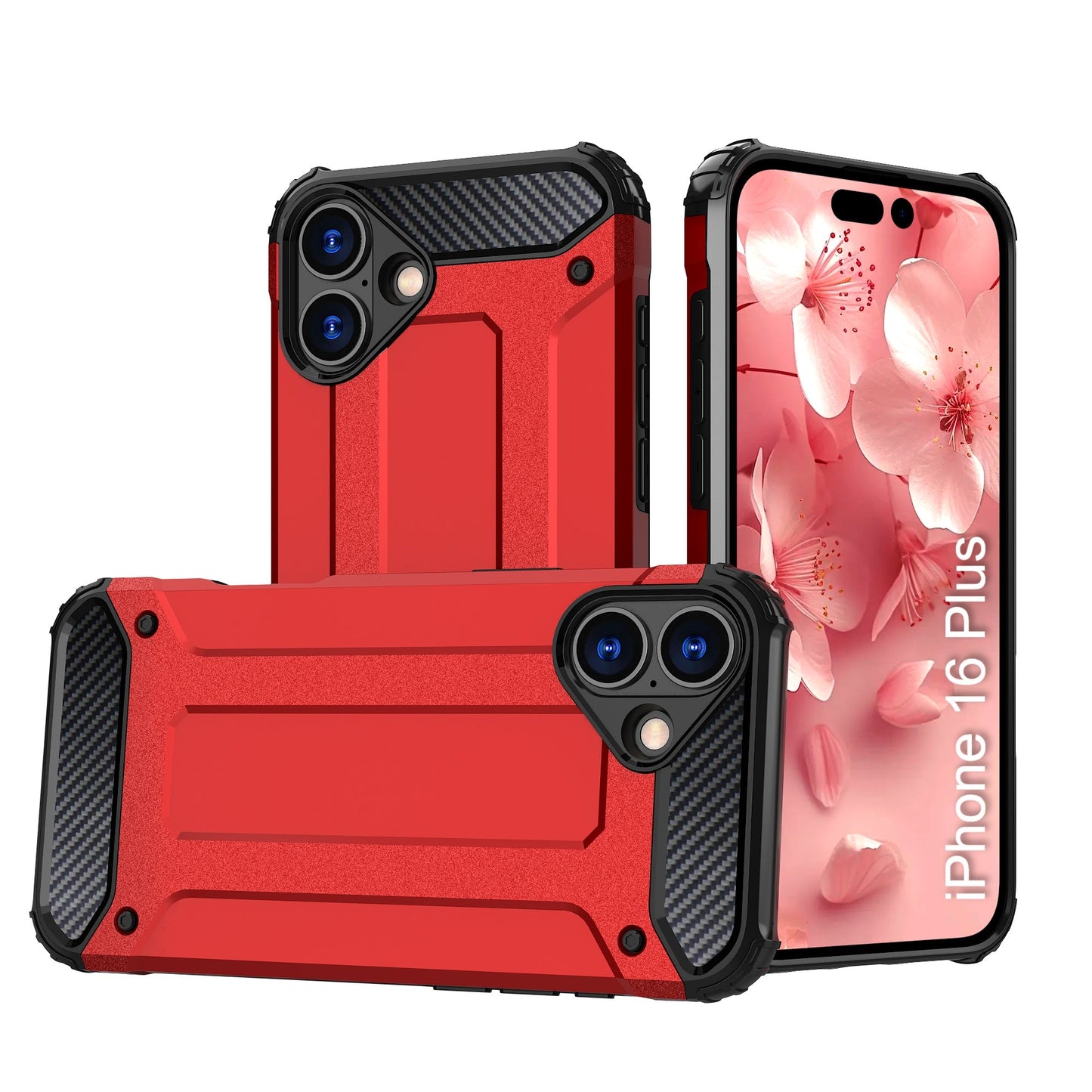 LuxuryKase Rugged TPU+PC Armor Case | Impact-Resistant Design | Anti-Drop Protection | Raised Edges & Precise Cutouts | Heavy Duty Protective Cover