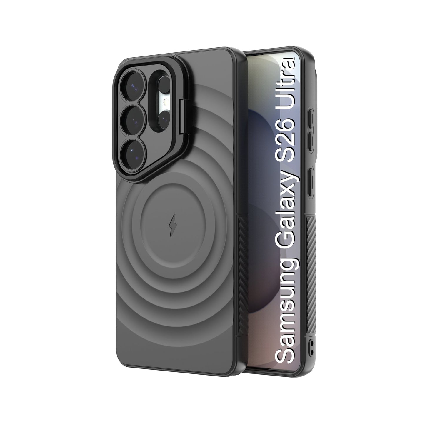 LuxuryKase Shockproof Case with Ripple Pattern | Inner Velvet Fabric Lining | Protective Cover & Wireless Charging Case for iPhone & Samsung Series