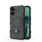 LuxuryKase Armour Ring Stand Case | 360° Rotating Kickstand | Heavy Duty Protection | Rugged Hybrid TPU+PC Design | Camera Protection | MagSafe Compatible For iPhone & Samsung Series