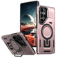 LuxuryKase Rugged Shockproof Magnetic Case with Kickstand | Dual Layer TPU+PC Protection | Mag-Safe Compatible | Camera Guard | Extreme Drop Resistance For Samsung Series