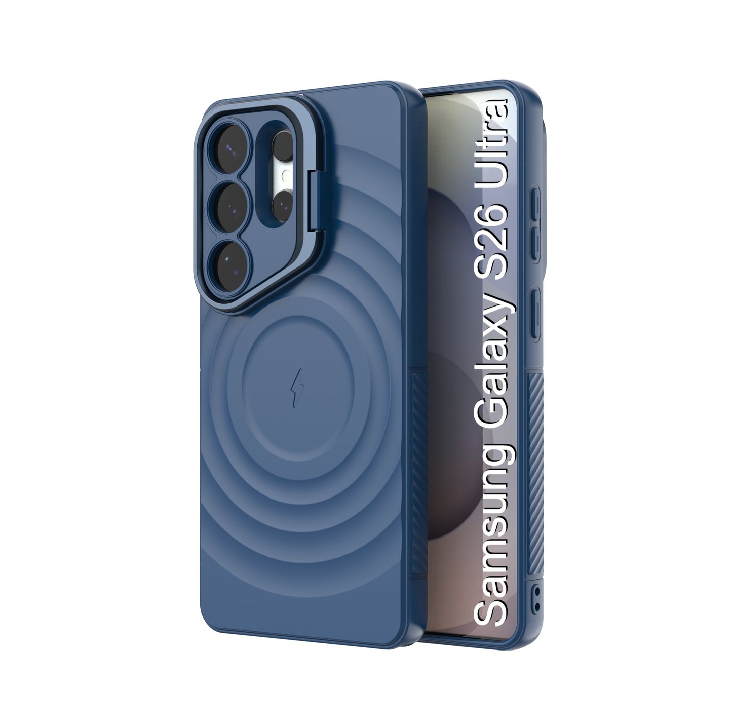 LuxuryKase Shockproof Case with Ripple Pattern | Inner Velvet Fabric Lining | Protective Cover & Wireless Charging Case for iPhone & Samsung Series