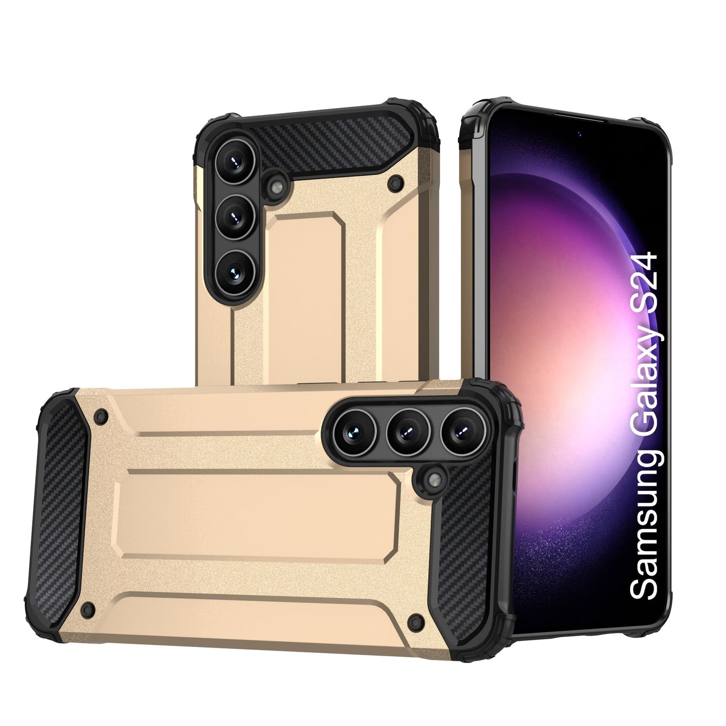 LuxuryKase Rugged TPU+PC Armor Case | Impact-Resistant Design | Anti-Drop Protection | Raised Edges & Precise Cutouts | Heavy Duty Protective Cover