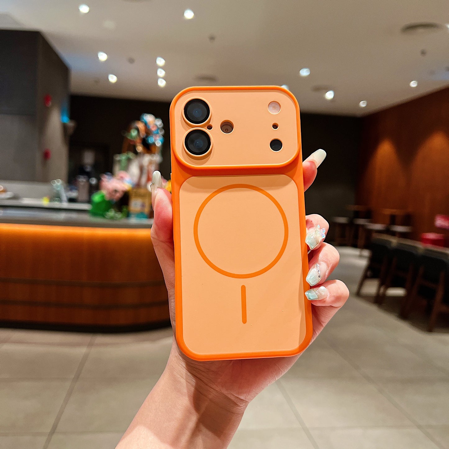 LuxuryKase Magnetic Converter Case | Built-in Camera Lens Protection | iPhone 17 Pro Series Inspired Camera Design | MagSafe Compatible | Dual-Tone Colour Finish For iPhone