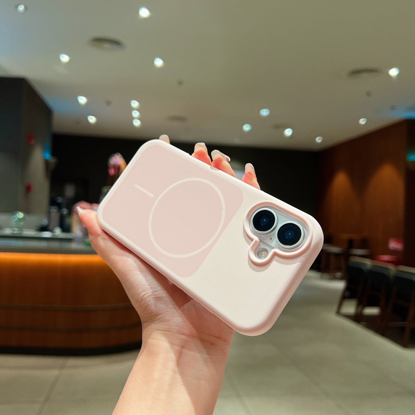 LuxuryKase Liquid Silicone Case | Dual Tone Colour Matte Finish | MagSafe Compatible | Microfiber Lining Inside | ShockProof & Raised Camera Protection For iPhone