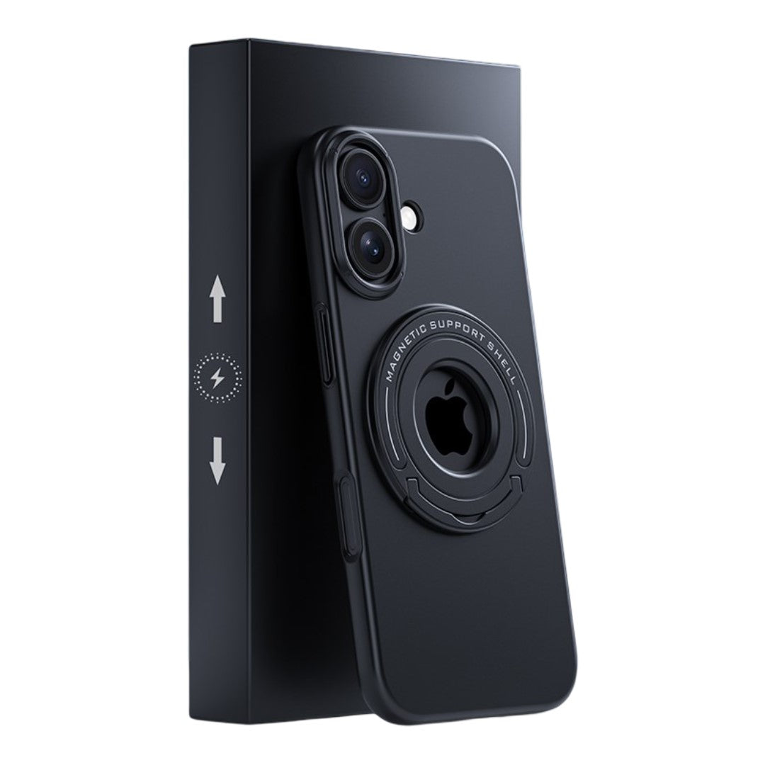 LuxuryKase Premium Magnetic Support Shell Case with Built-in Kickstand for iPhone